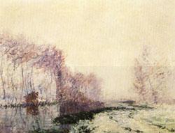 Gustave Loiseau The Eure River in Winter oil painting picture